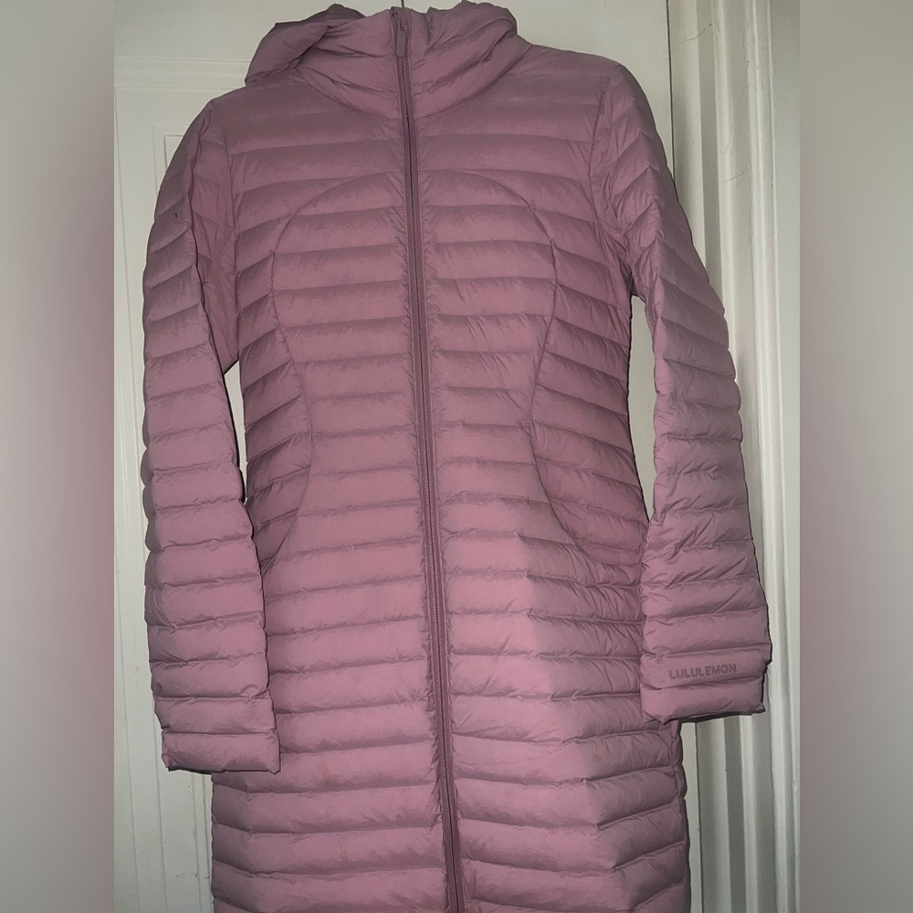 lululemon athletica Dusty Rose Long Puffer Coat
